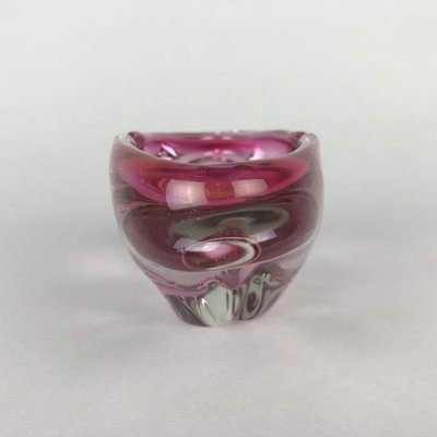 Art Glass Ashtray, Czechoslovakia, 1960s-TZ-1422363