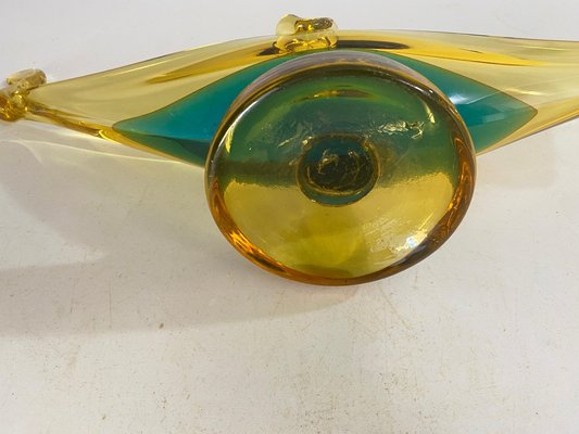 Art Glass Ashtray in Venice Gondola Shaped Italy, 1970-UR-1744431