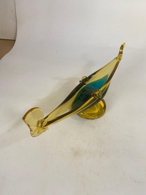 Art Glass Ashtray in Venice Gondola Shaped Italy, 1970-UR-1744431