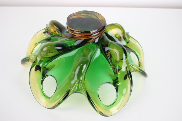 Art Glass Bowl attributed to Josef Hospodka, Czech, 1960s-TZ-1431435