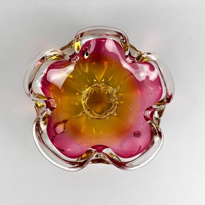 Art Glass Bowl attributed to Josef Hospodka for Chribska Glassworks, 1960s-TZ-2018676