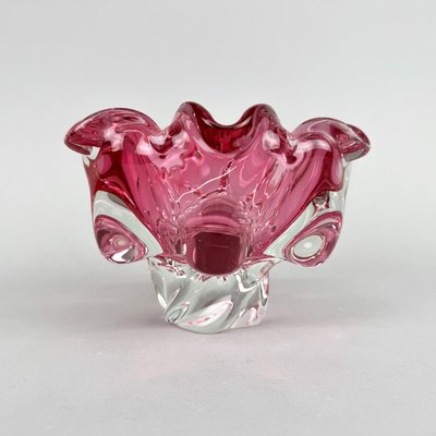 Art Glass Bowl attributed to Josef Hospodka for Chribska Glassworks, Former Czechoslovakia, 1960s-TZ-2018683