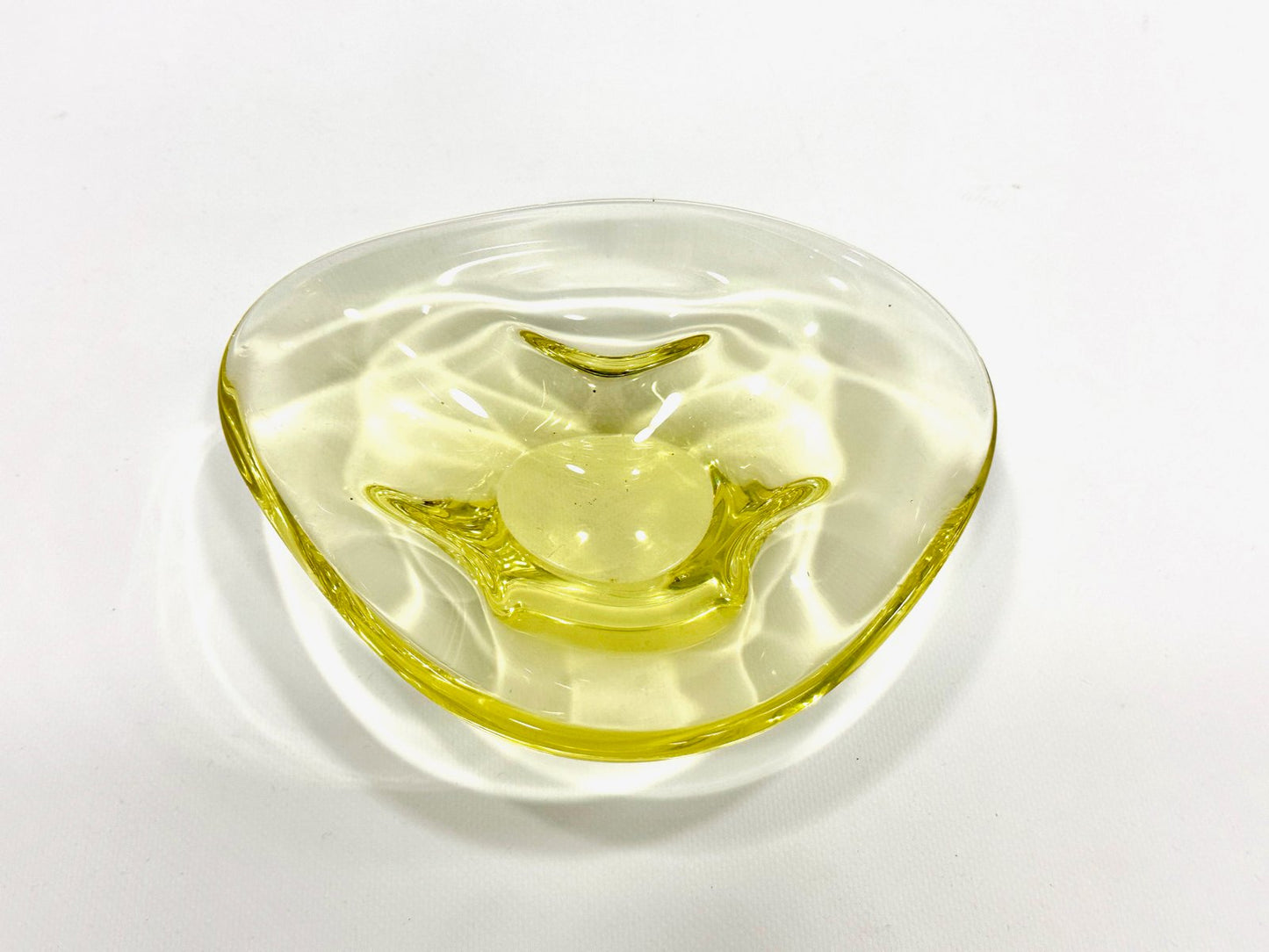 Art Glass Bowl attributed to Miroslav Klinger for Železný Brod, 1960s