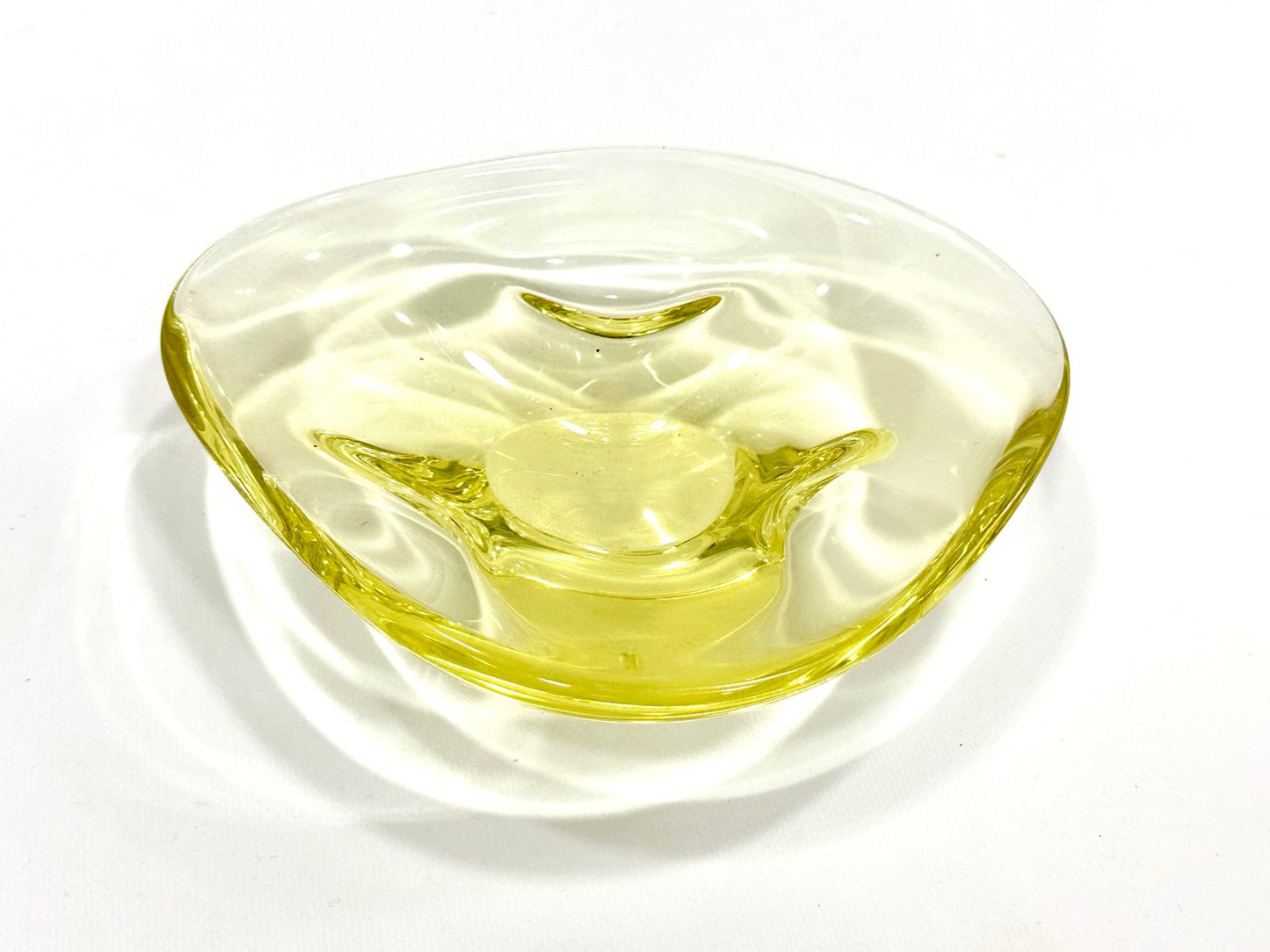 Art Glass Bowl attributed to Miroslav Klinger for Železný Brod, 1960s