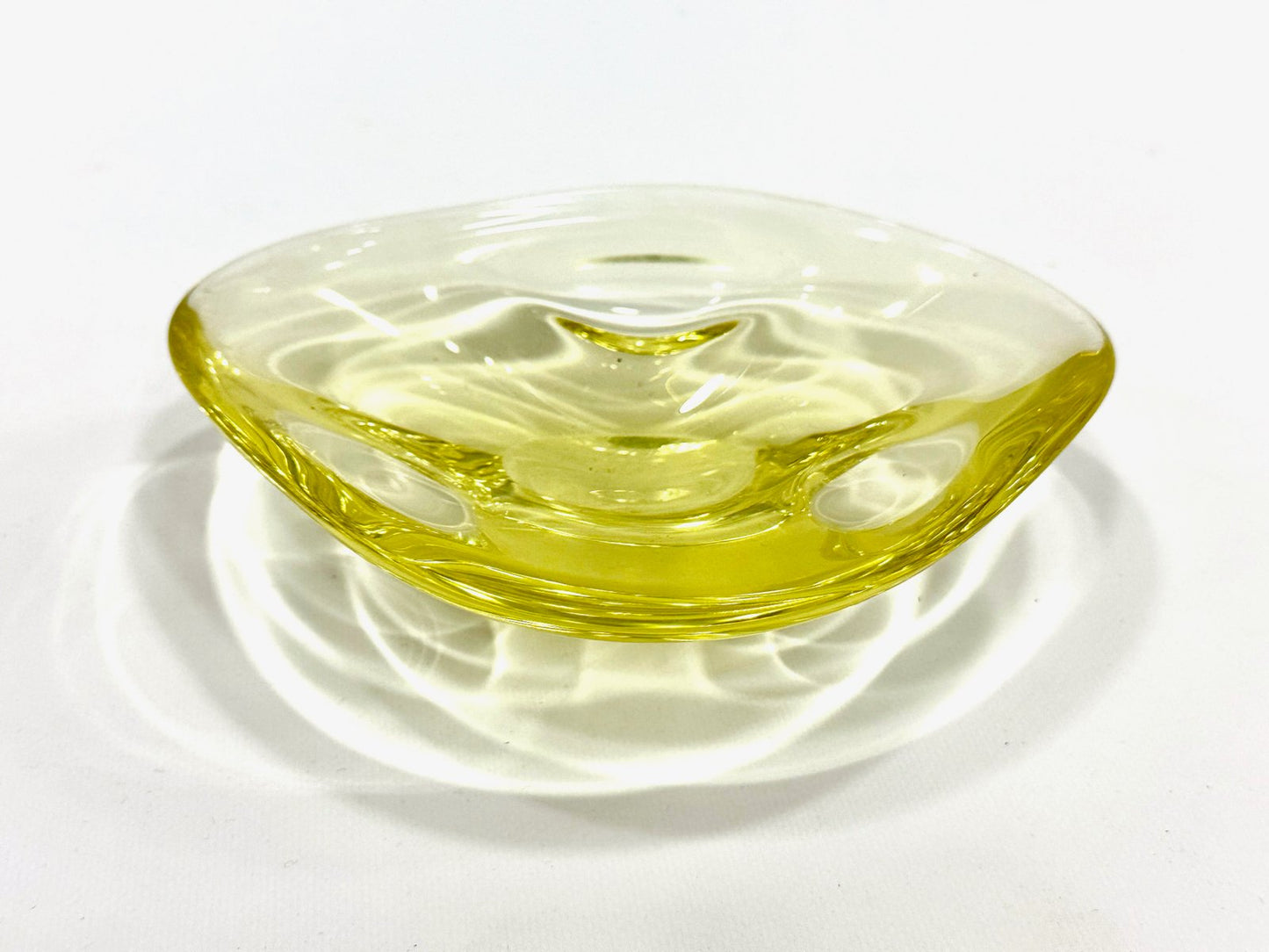 Art Glass Bowl attributed to Miroslav Klinger for Železný Brod, 1960s