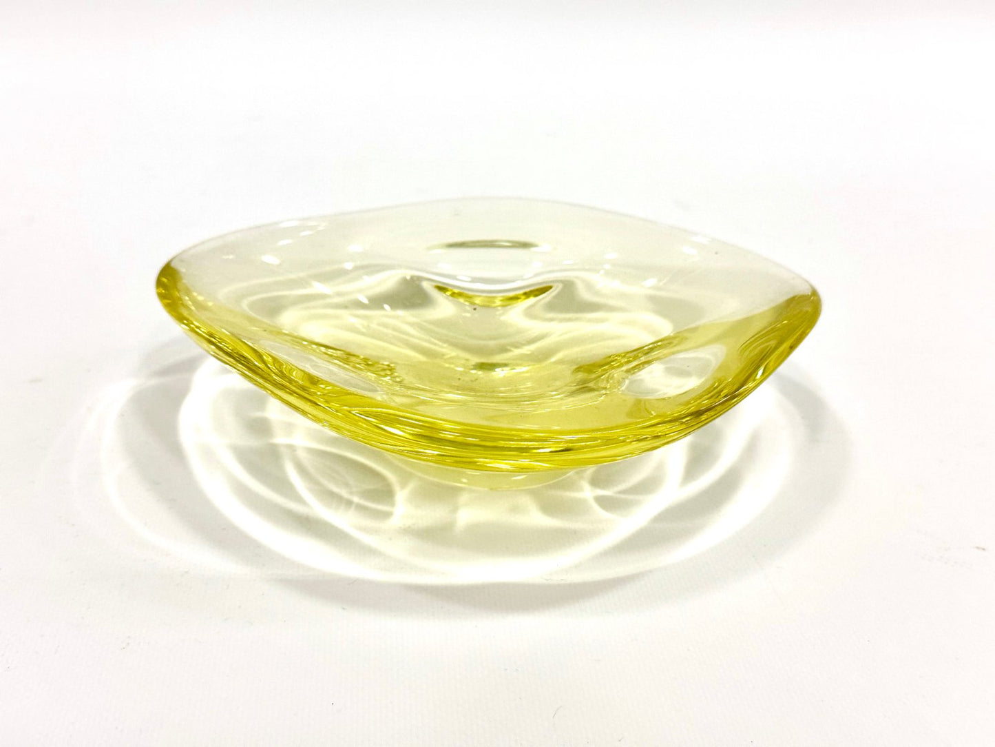 Art Glass Bowl attributed to Miroslav Klinger for Železný Brod, 1960s