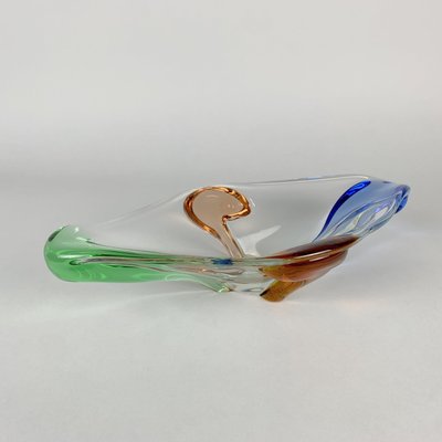 Art Glass Bowl by Frantisek Zemek for Mstisov Glassworks, Rhapsody Collection, 1950s-TZ-753441