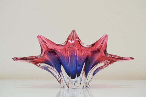 Art Glass Bowl by Josef Hospodka for Chribska, 1960s-TZ-970539