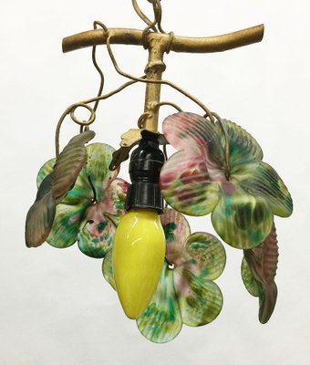 Art Glass Grape Pendant Lamp, 20th Century-UCH-1224624