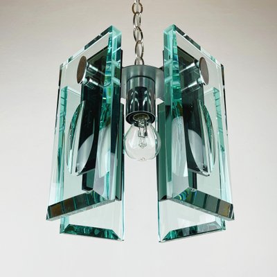 Art Glass Italian Pendant Lamp from Fontana Arte, Italy, 1970s-WQC-1193153