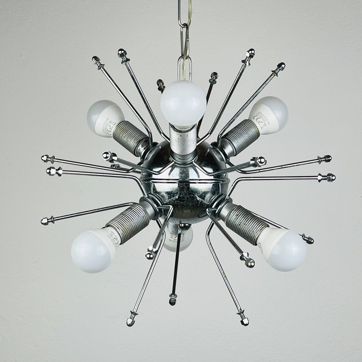 Art Glass Pendant Lamp attributed to Fontana Arte, Italy, 1960s