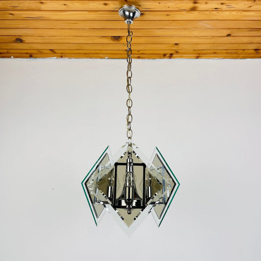 Art Glass Pendant Lamp from Fontana Arte, Italy, 1970s