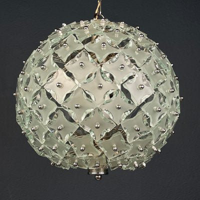 Art Glass Pendant Lamp Sputnik by Fontana Arte, Italy, 1960s-WQC-1718060