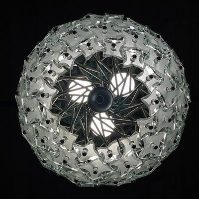 Art Glass Pendant Lamp Sputnik by Fontana Arte, Italy, 1960s-WQC-1718060