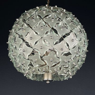 Art Glass Pendant Lamp Sputnik by Fontana Arte, Italy, 1960s-WQC-1718060