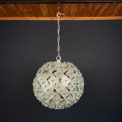 Art Glass Pendant Lamp Sputnik by Fontana Arte, Italy, 1960s-WQC-1718060