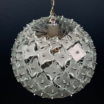 Art Glass Pendant Lamp Sputnik by Fontana Arte, Italy, 1960s-WQC-1718060