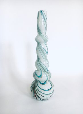 Art Glass Swirl Hooped Vase, Italy, 1970s-RQV-1388854