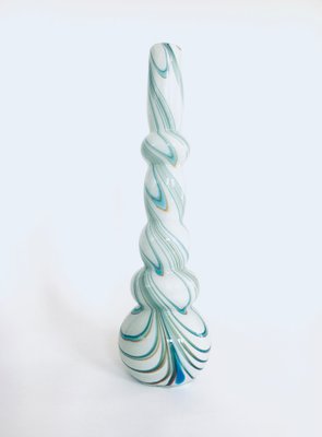 Art Glass Swirl Hooped Vase, Italy, 1970s-RQV-1388854