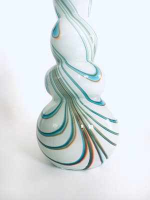 Art Glass Swirl Hooped Vase, Italy, 1970s-RQV-1388854