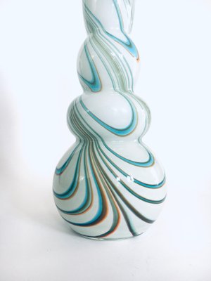 Art Glass Swirl Hooped Vase, Italy, 1970s-RQV-1388854