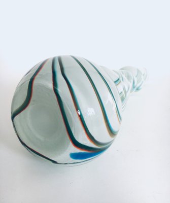 Art Glass Swirl Hooped Vase, Italy, 1970s-RQV-1388854