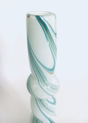 Art Glass Swirl Hooped Vase, Italy, 1970s-RQV-1388854