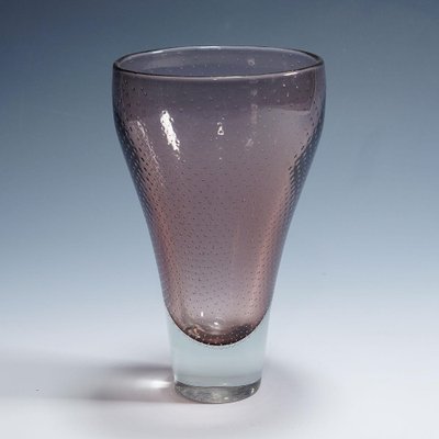 Art Glass Vase attributed to Gunnel Nyman for Nuutajarvi Notsio, 1950s-KJP-1821617