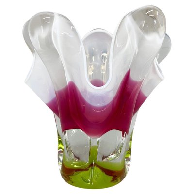 Art Glass Vase attributed to Josef Hospodka for Chribska Glassworks, 1960s-TZ-1704865