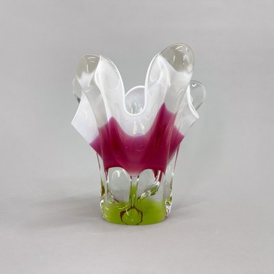 Art Glass Vase attributed to Josef Hospodka for Chribska Glassworks, 1960s-TZ-1704865