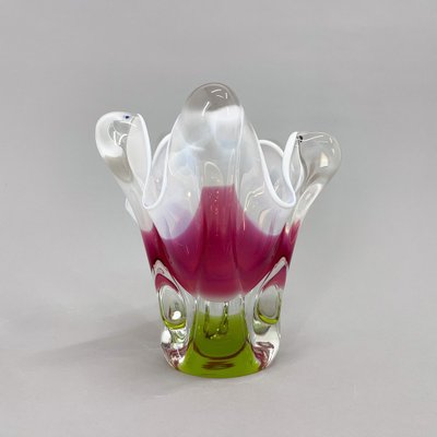 Art Glass Vase attributed to Josef Hospodka for Chribska Glassworks, 1960s-TZ-1704865