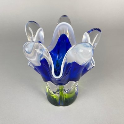 Art Glass Vase by Josef Hospodka for Chribska Glassworks, 1960s-TZ-1028650