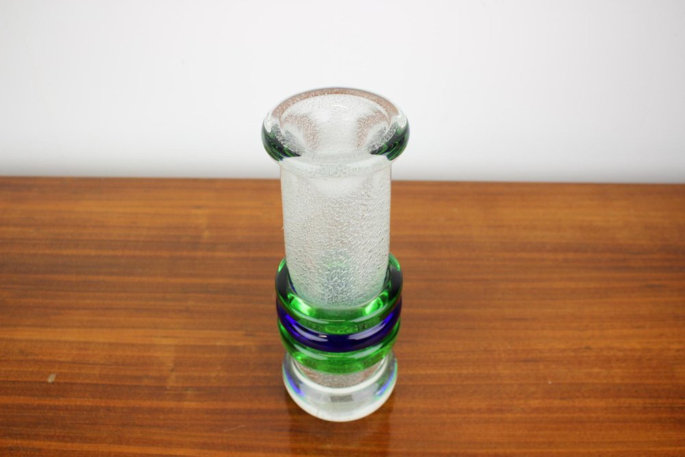 Art Glass Vase by Pavel Jezek for Skrdlovice Glassworks, 1975