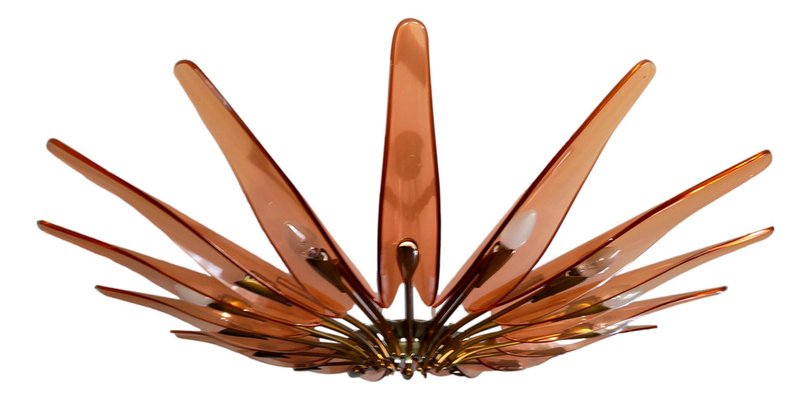 Art Model Dahlia Fountain Chandelier by Max Enlarged for Fontana Arte, 1950s-FIP-1411075