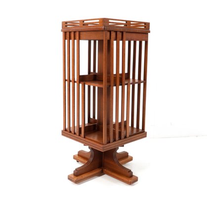 Art New Oak Juststil Revolving Bookcase, 1890s-MY-1432088