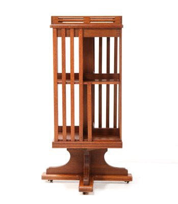 Art New Oak Juststil Revolving Bookcase, 1890s-MY-1432088