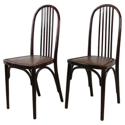 Art Nouveau 1st Edition Thonet Chairs attributed to Josef Hoffmann, 1906, Set of 2-TQA-1755015