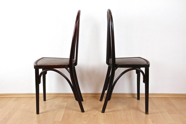 Art Nouveau 1st Edition Thonet Chairs attributed to Josef Hoffmann, 1906, Set of 2-TQA-1755015