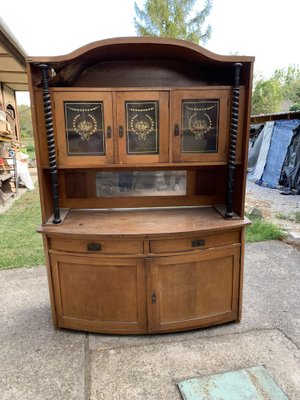 Art Nouveau 2-Piece Kitchen Cupboard-OXJ-1703793