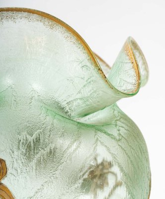 Art Nouveau Acid Frosted Globular Vase from Mont-joye-UQL-1187613