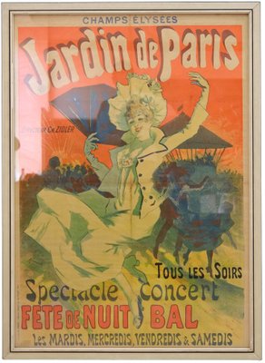 Art Nouveau Advertising Poster for the Ball Jarin De Paris at the Champs Élysées, 1890s-CXC-1453923