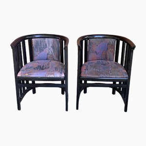 Art Nouveau Armchairs in the style of Josef Hoffmann, 1920, Set of 2-OXJ-1721924