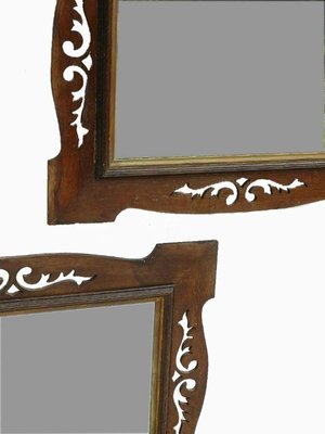 Art Nouveau Arts & Crafts French Mirrors, 1920s, Set of 2-ARU-2016833