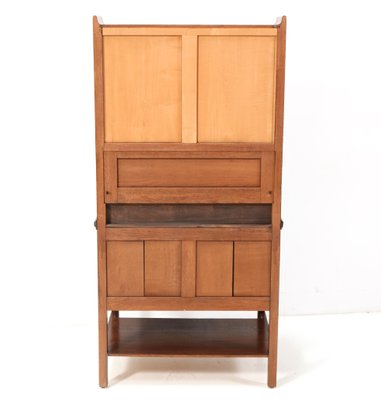 Art Nouveau Arts & Crafts Oak Cupboard by Jac. Van Den Bosch for T Binnenhuis, 1890s-MY-1432093