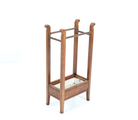 Art Nouveau Arts & Crafts Oak Umbrella Stand, 1900s-MY-1216170