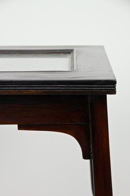 Art Nouveau Austrian Inlayed Glass Plates Side Table, 1910s-TQA-1322111