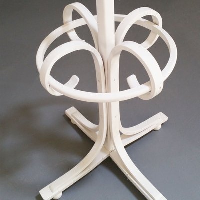 Art Nouveau Bent Beech & White Lacquered Coat Rack in Thonet style-NJV-1311173