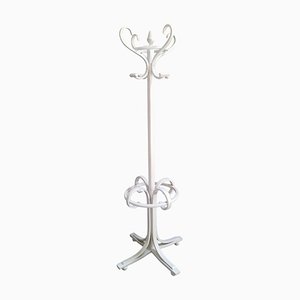 Art Nouveau Bent Beech & White Lacquered Coat Rack in Thonet style-NJV-1311173