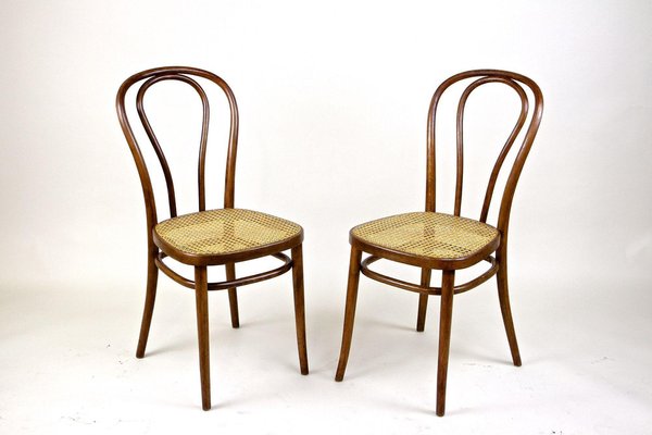 Art Nouveau Bentwood Chairs No. 14, Austria, 1890s, Set of 2-TQA-1401613