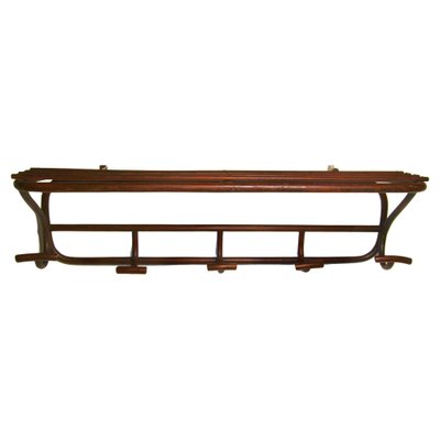 Art Nouveau Bentwood Wall Coat Rack from Thonet-MJY-1209162